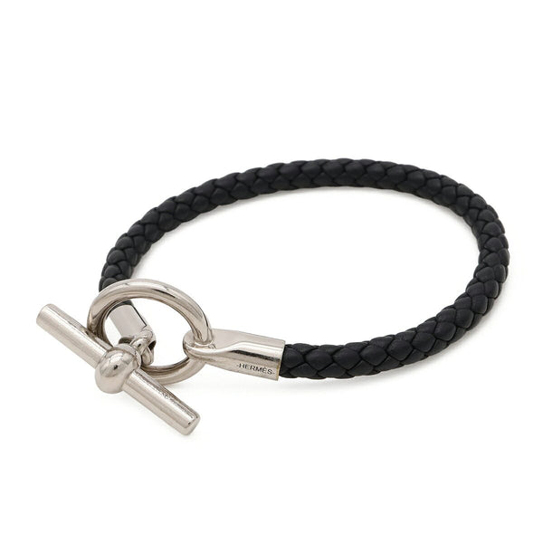 Hermes Glenan H Leather Bracelet