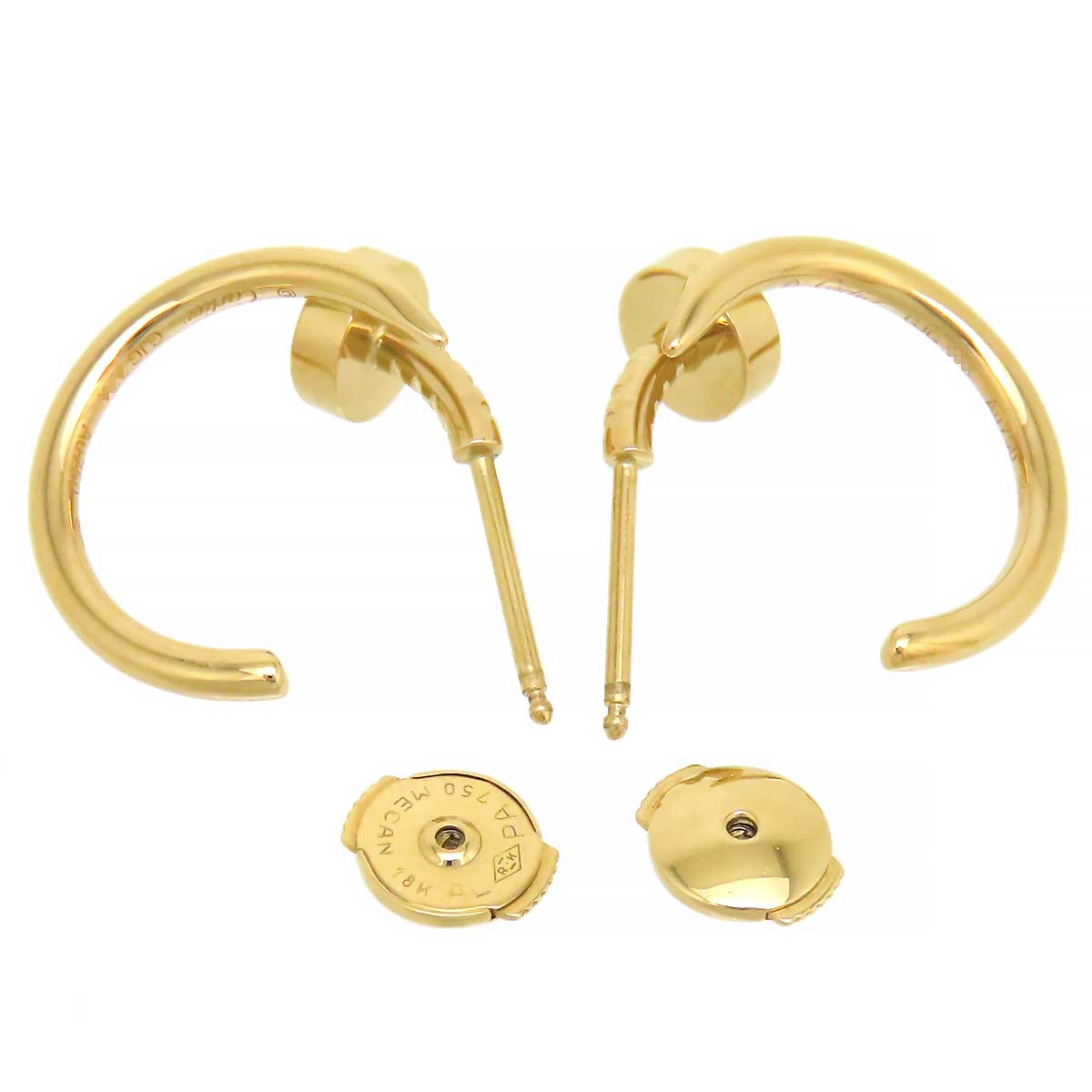 Cartier 18K YG Juste Un Clou Earrings