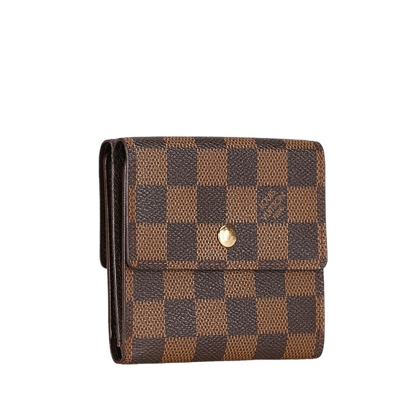 Louis Vuitton Portefeuille Elise Canvas Short Wallet N61654 in Good condition