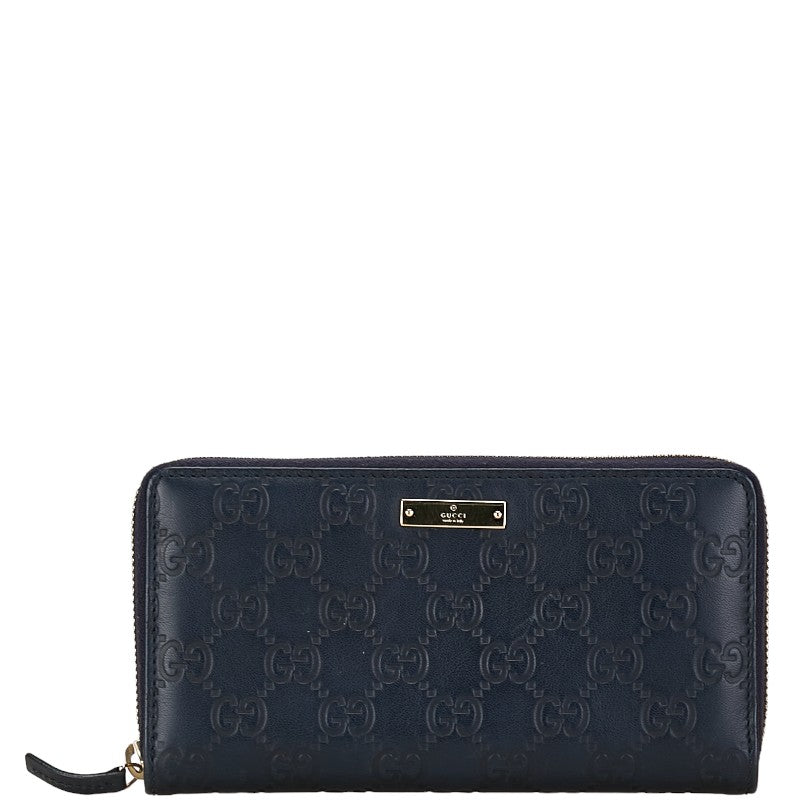 Gucci Leather Guccissima Long Wallet 307980