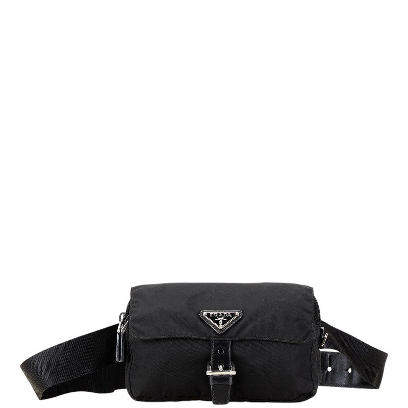 Prada Nylon Triangle Logo Belt Bag