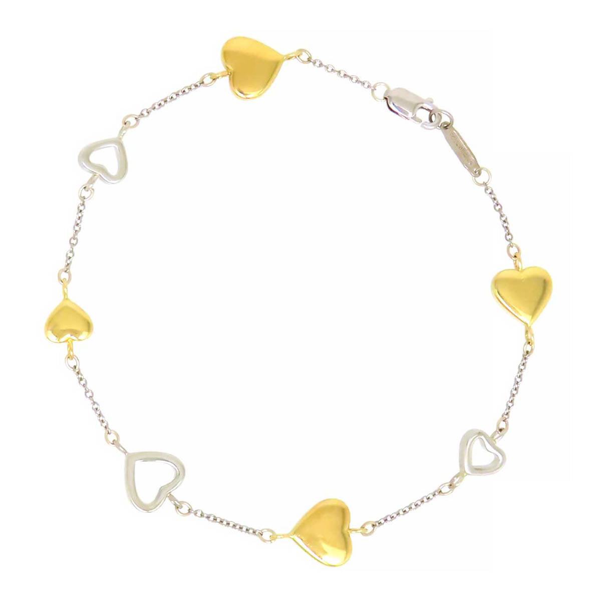 Tiffany & Co 18K Multi Heart Bracelet