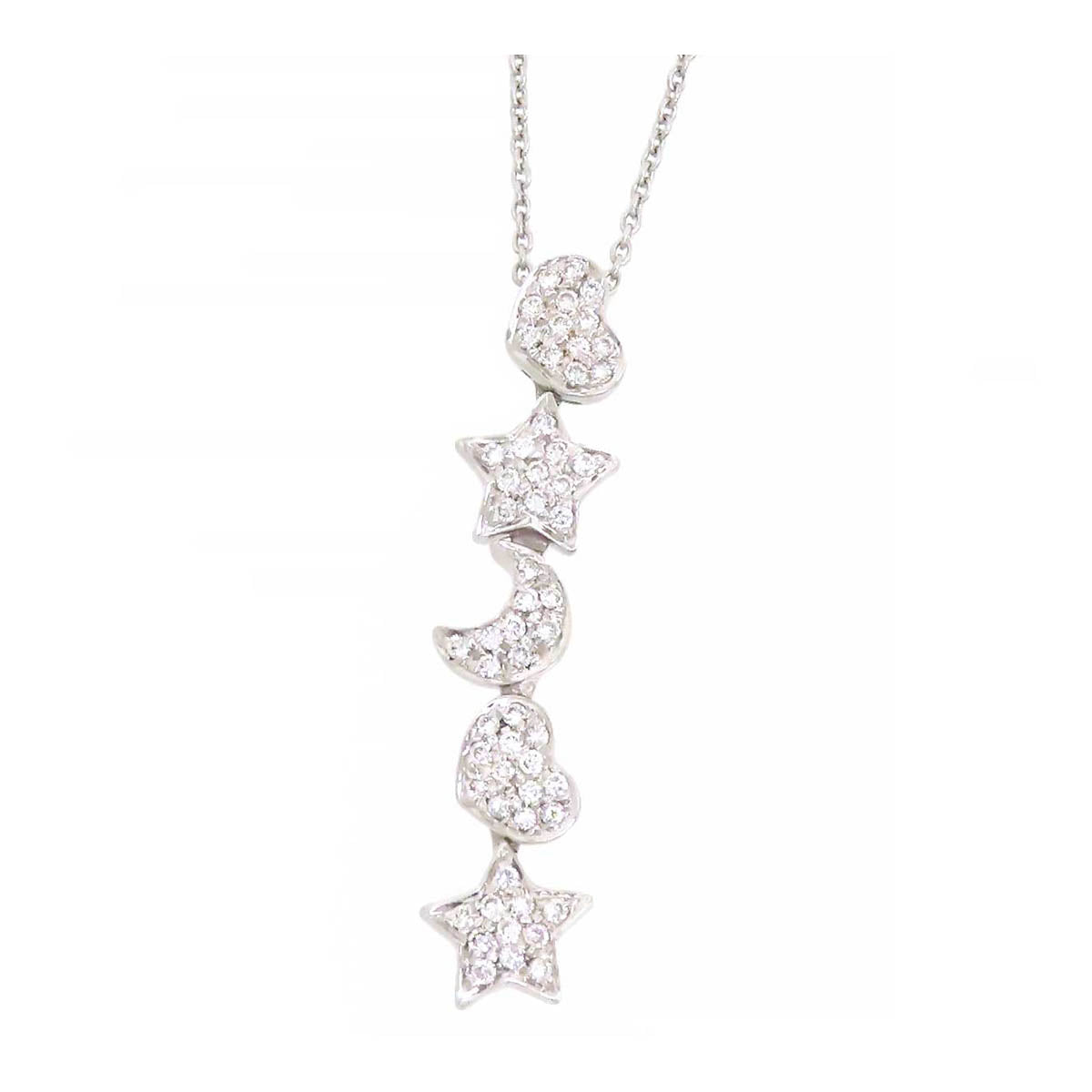 Ponte Vecchio K18WG Diamond Necklace