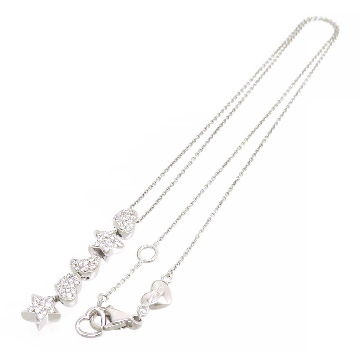 Ponte Vecchio K18WG Diamond Necklace