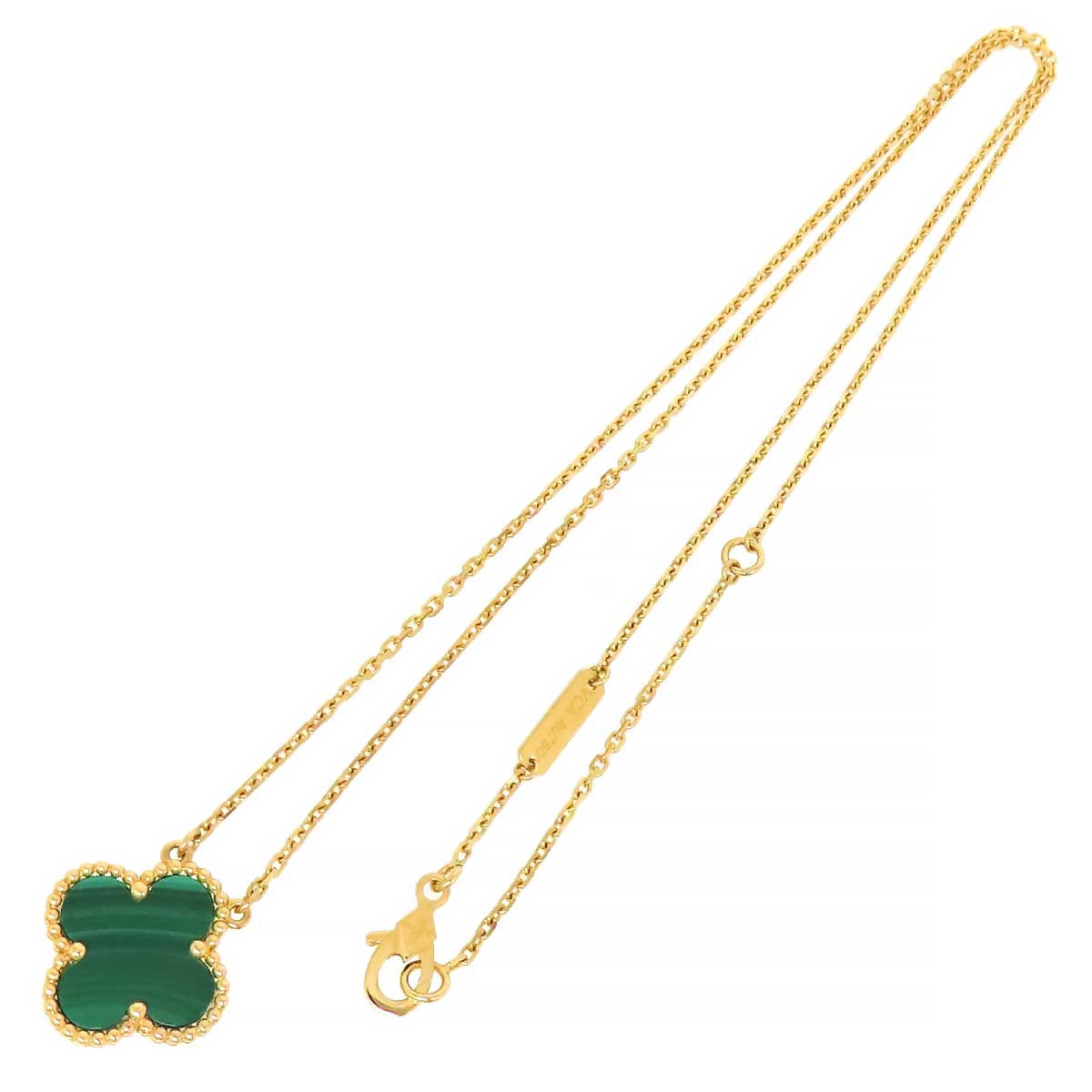 Van Cleef & Arpels K18YG Malachite Necklace VCARO9VA00