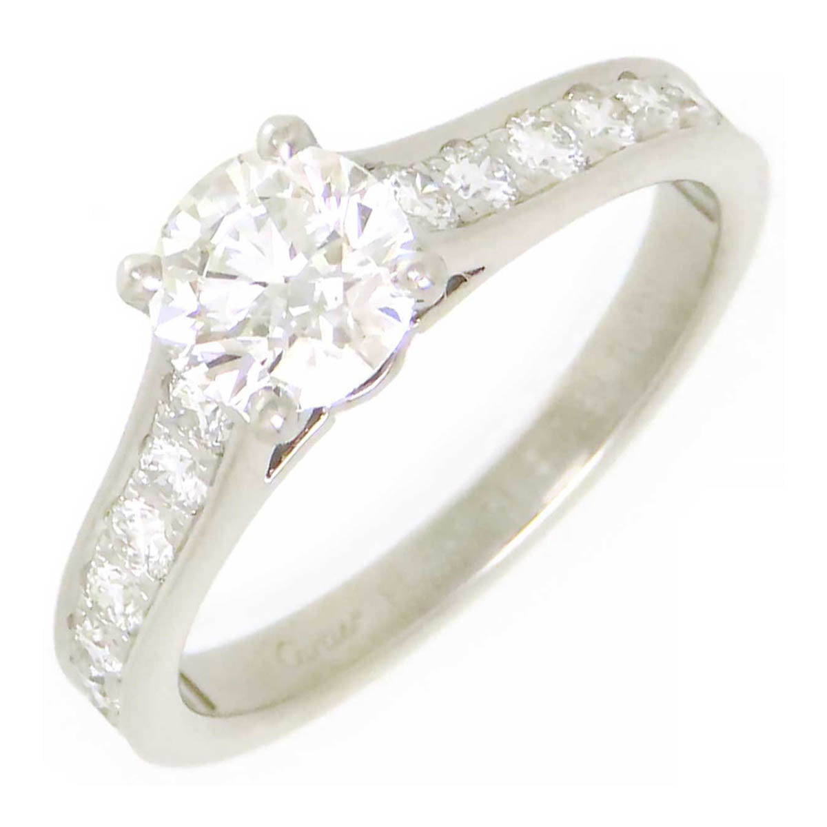 Cartier Pt950 Diamond Solitaire Ring