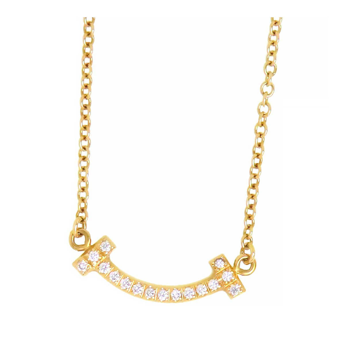 Tiffany & Co K18YG Diamond Necklace