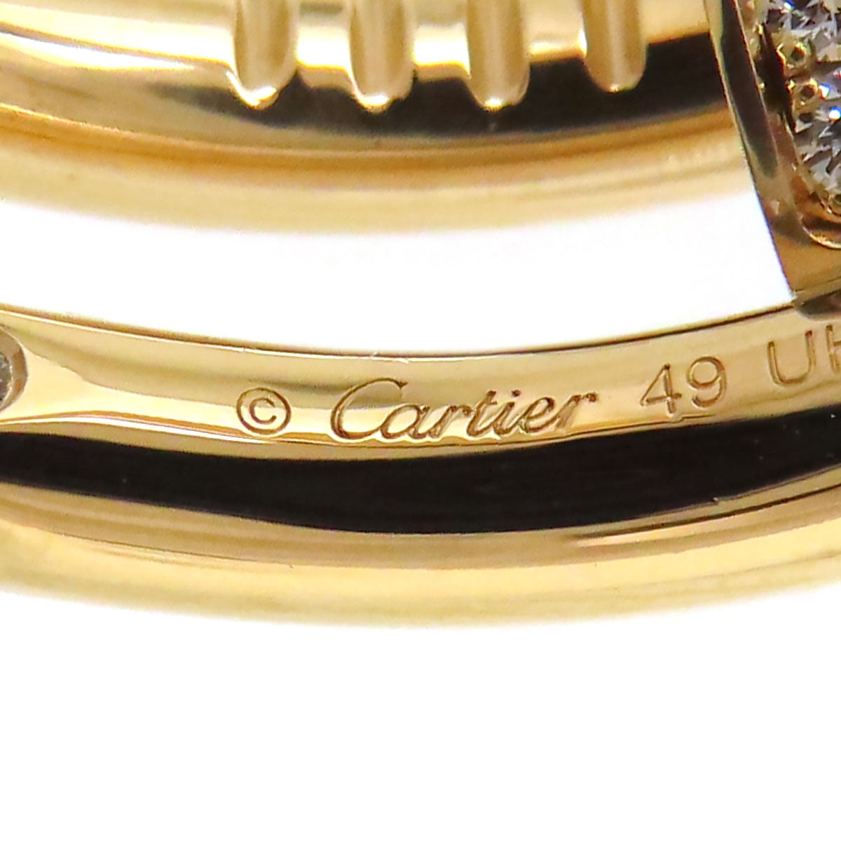 Cartier K18YG Diamond Juste Un Clou Ring