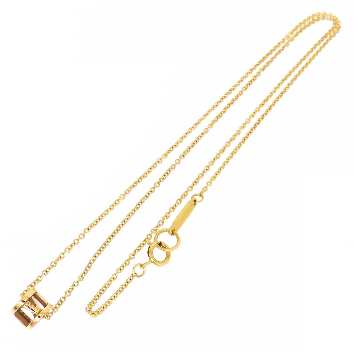 Tiffany & Co K18PG Atlas Open Necklace