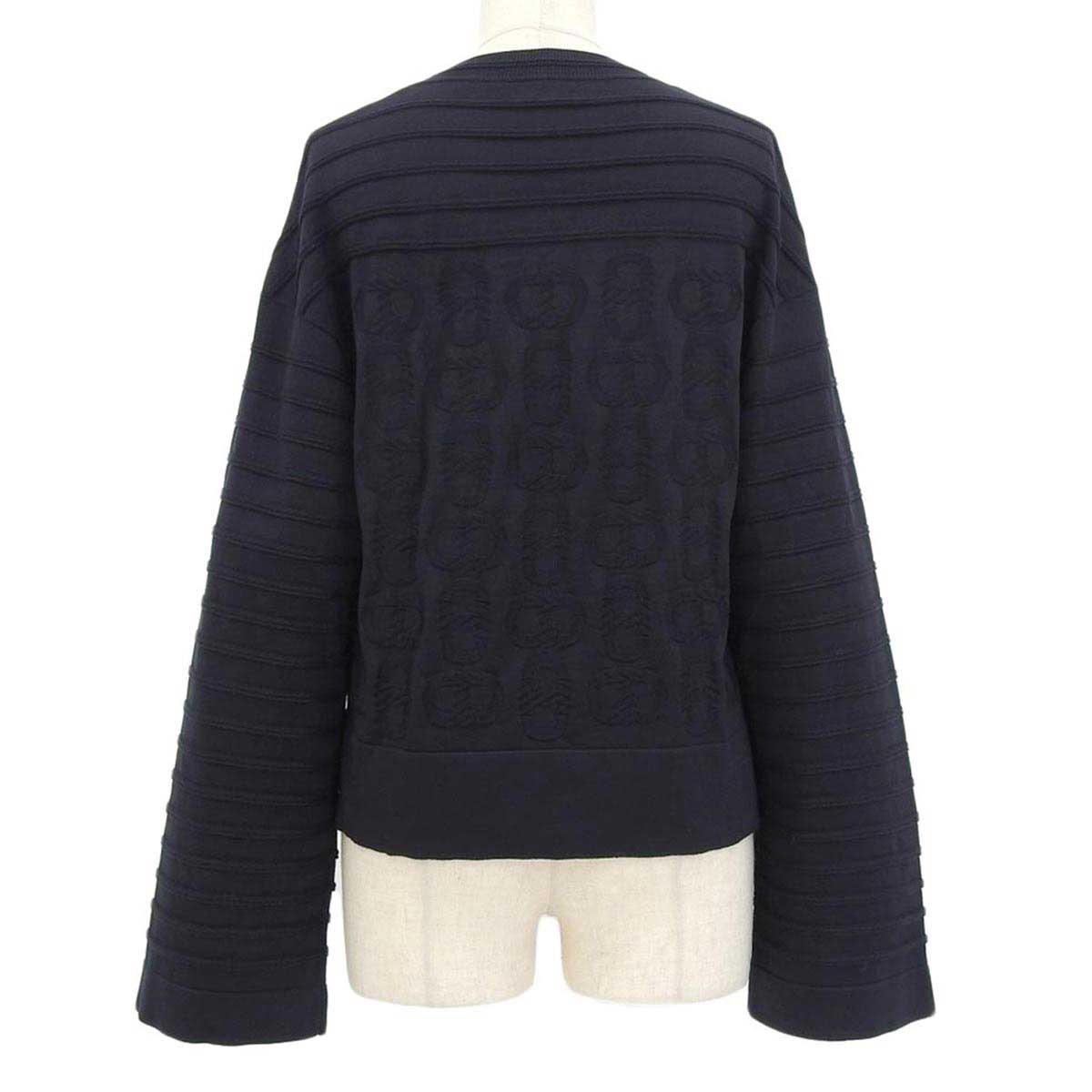 Hermes Navy Knit Sweater 3E2614D3