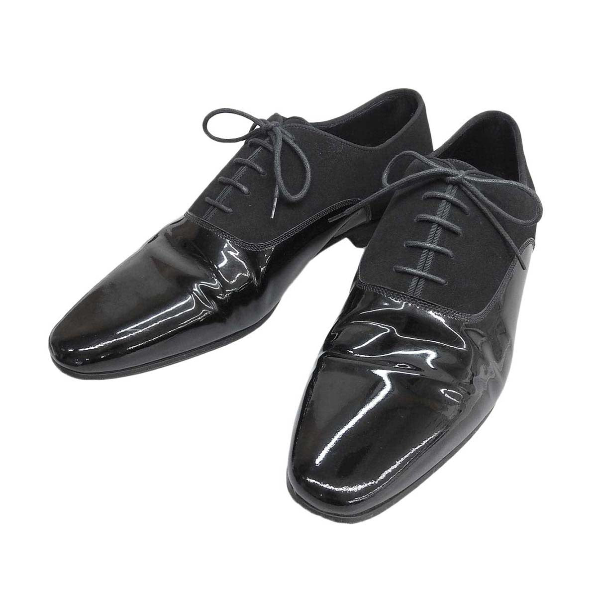 Yves Saint Laurent Patent Leather Lace-Up Dress Shoes