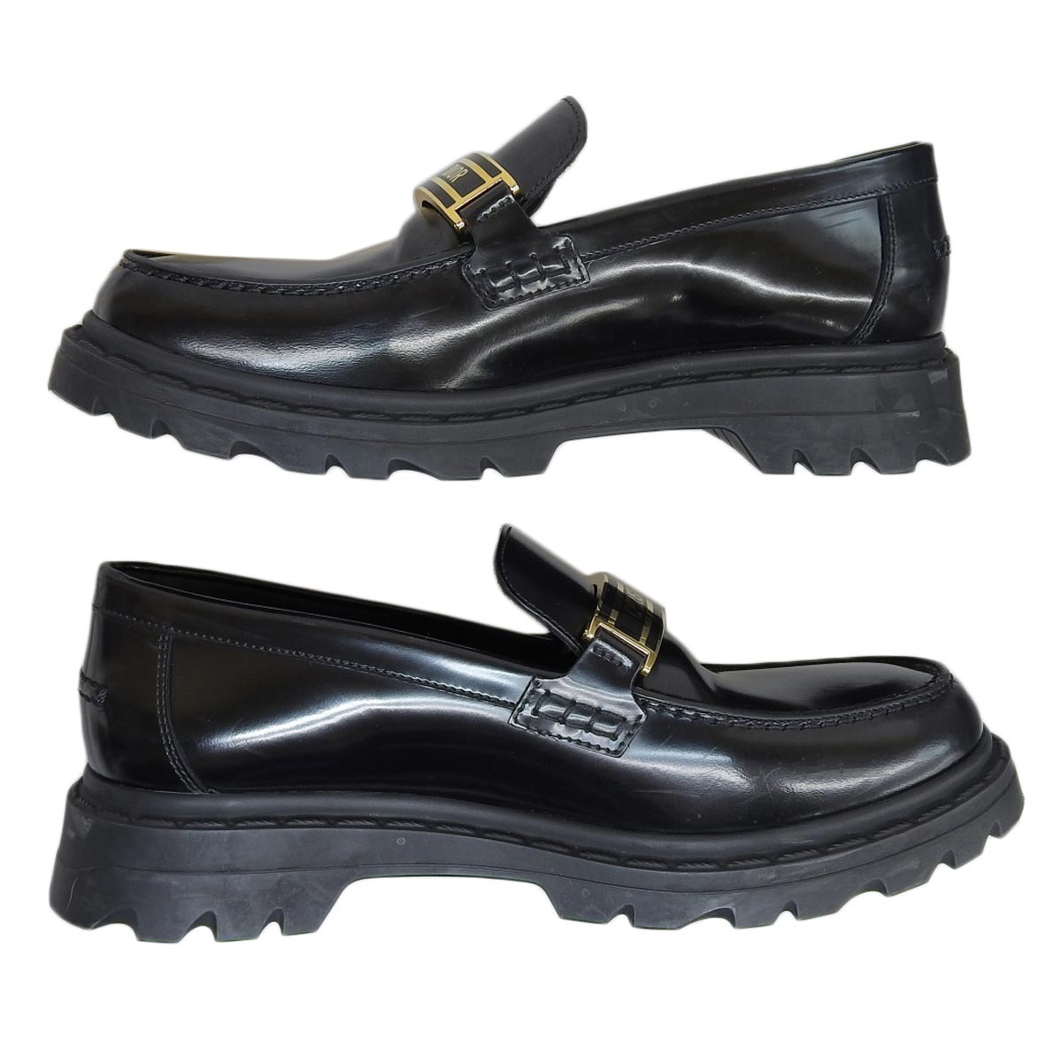 Dior Leather Loafers Black