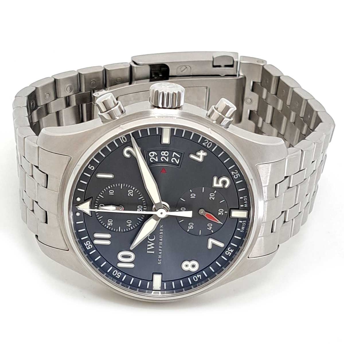 IWC Stainless Steel Automatic Spitfire Chronograph Watch IW387804