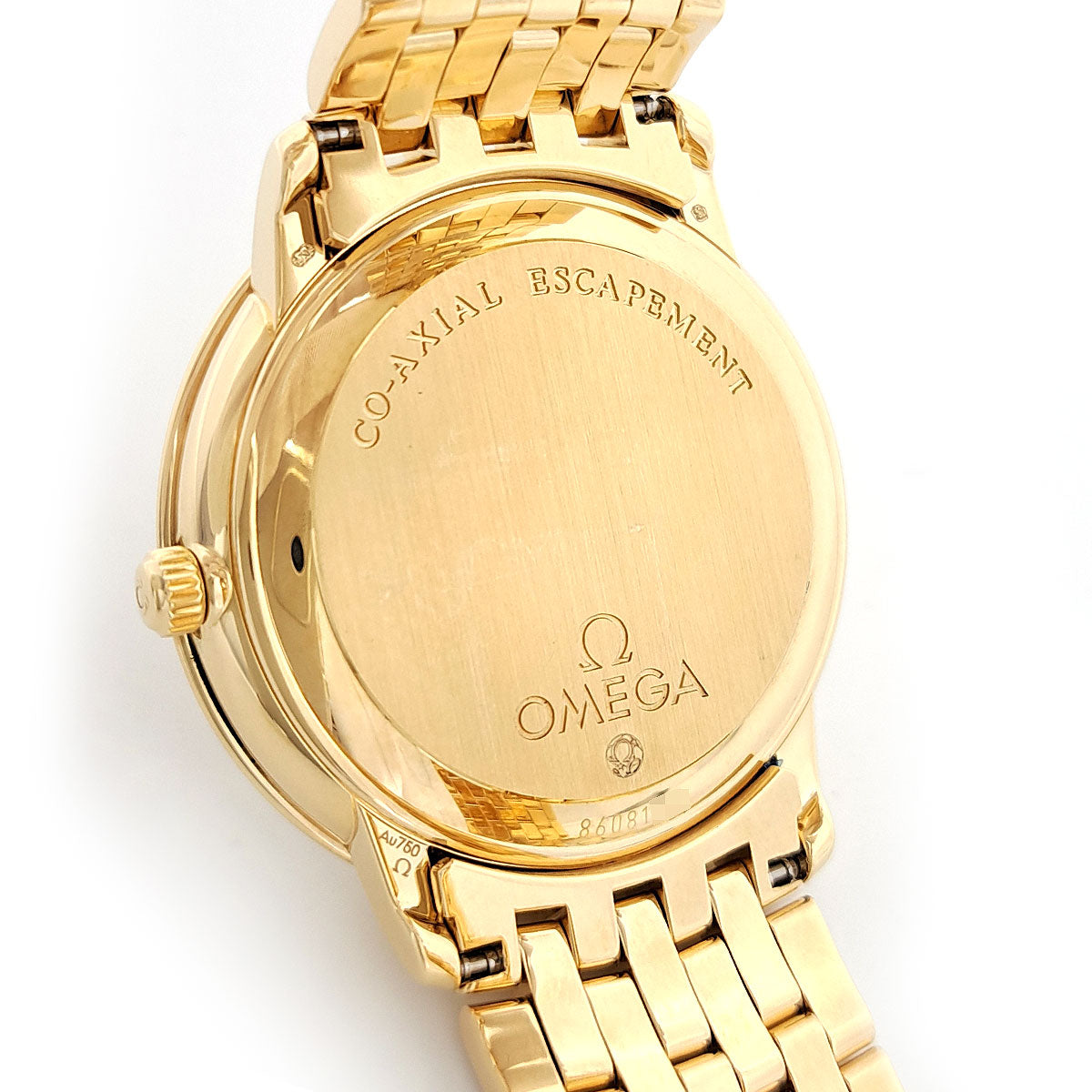 Omega Yellow Gold Diamond Automatic Watch 413.55.37.20.58.001