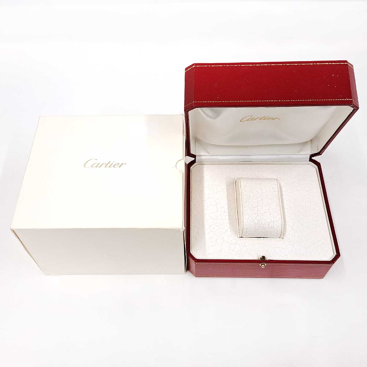 Cartier Yellow Gold Leather Quartz Watch W2601556