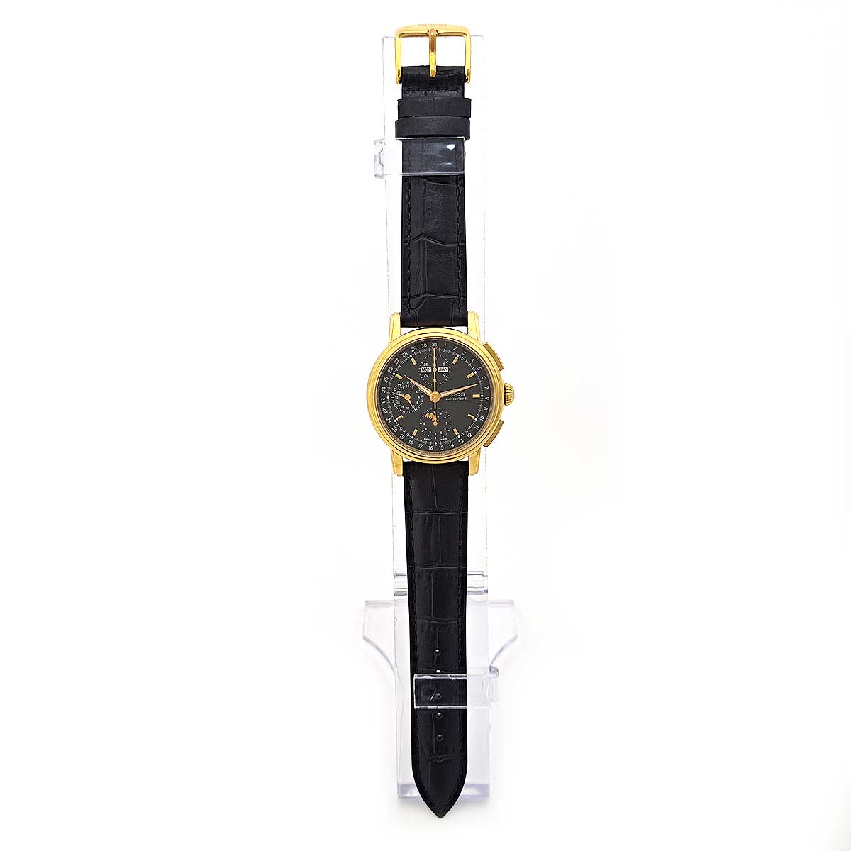 Epos Gold Plated Leather Automatic Watch 3393