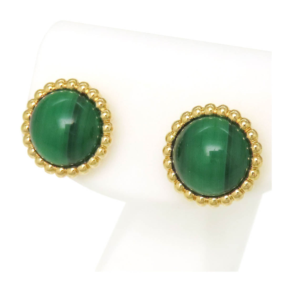 Van Cleef & Arpels Malachite Earrings K18YG