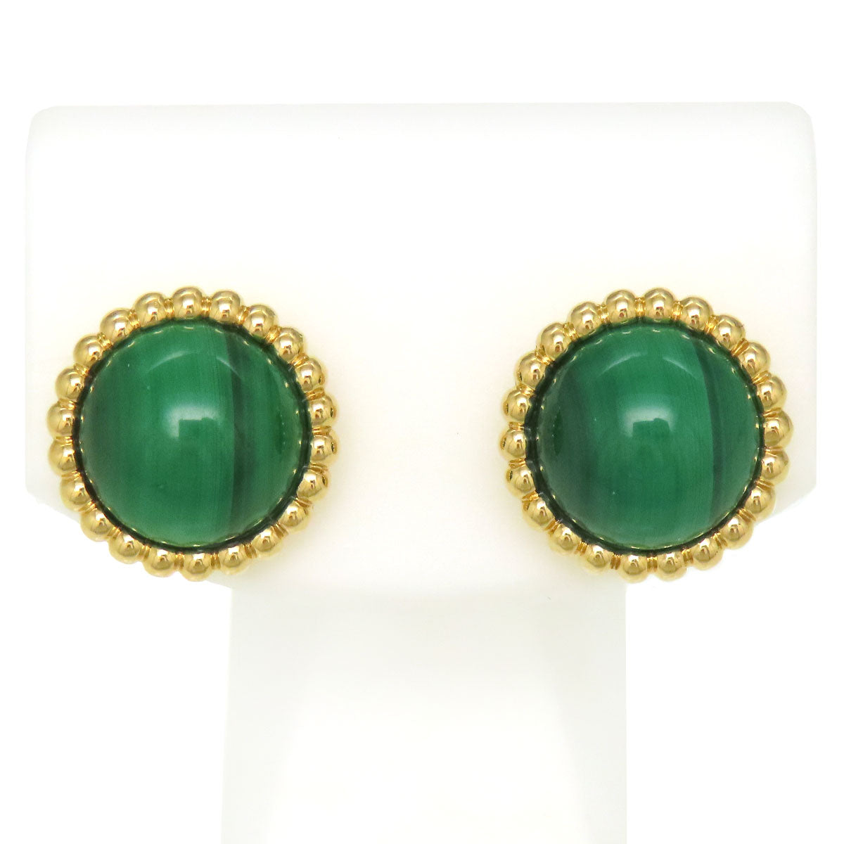 Van Cleef & Arpels Malachite Earrings K18YG