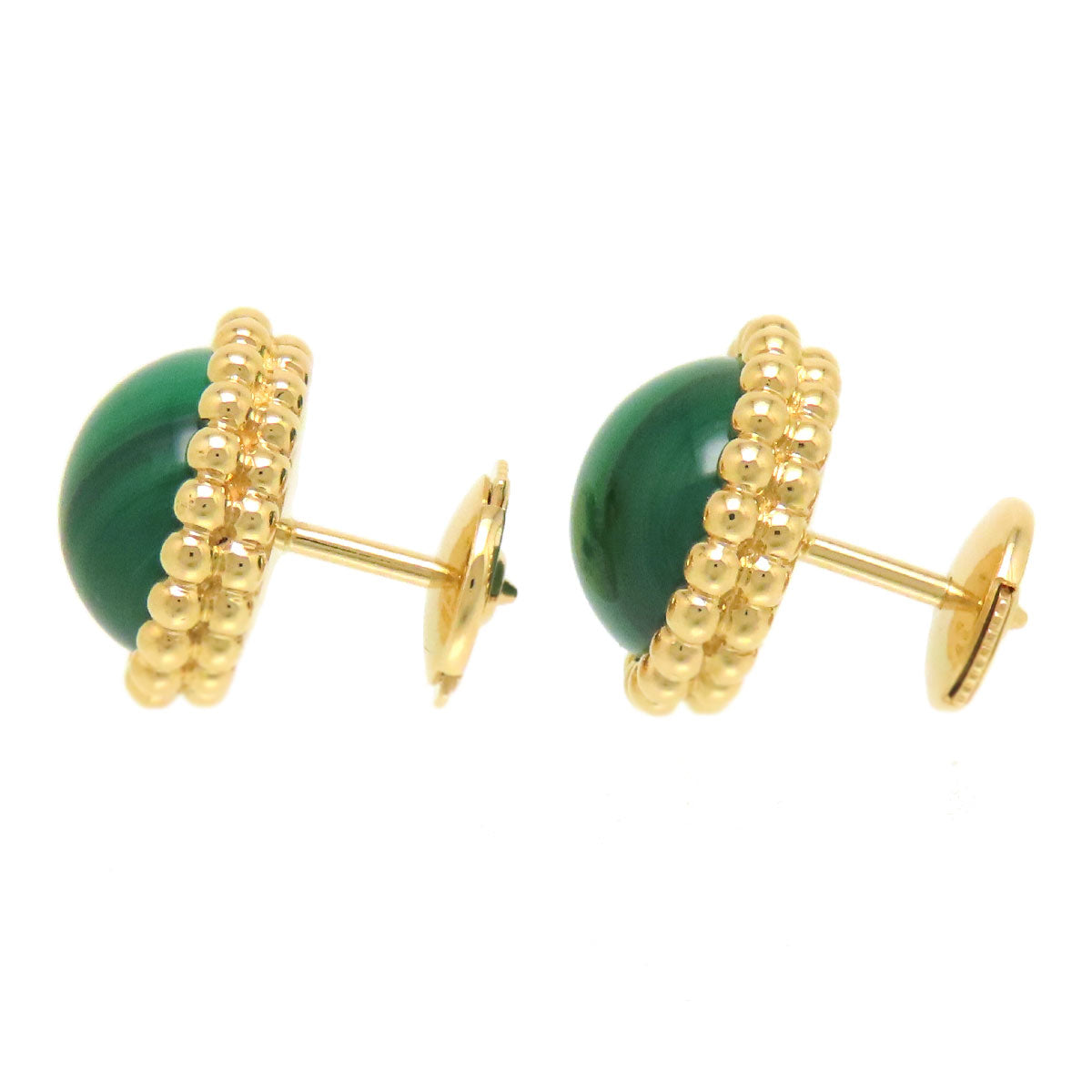 Van Cleef & Arpels Malachite Earrings K18YG