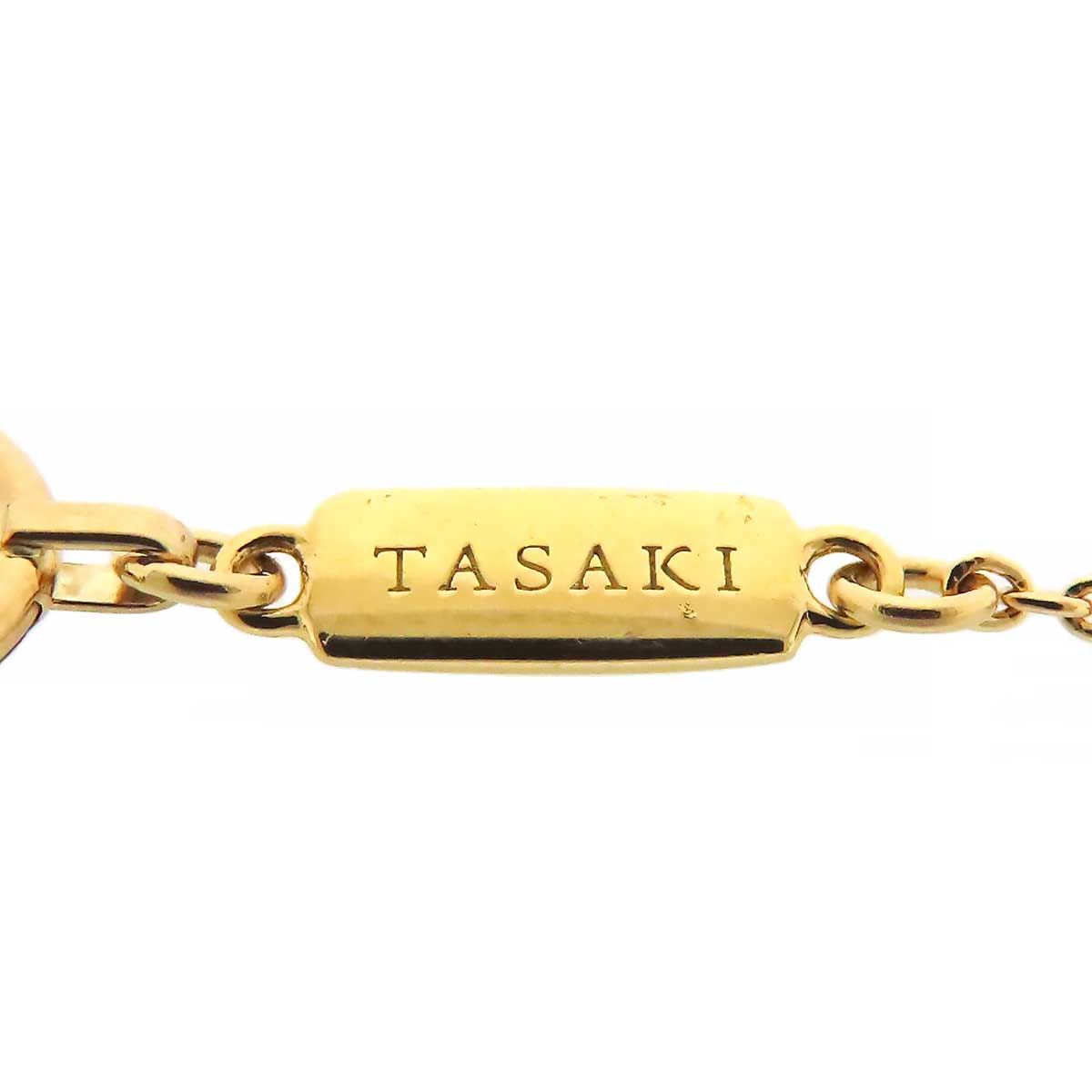 Tasaki K18YG Pearl Diamond Necklace