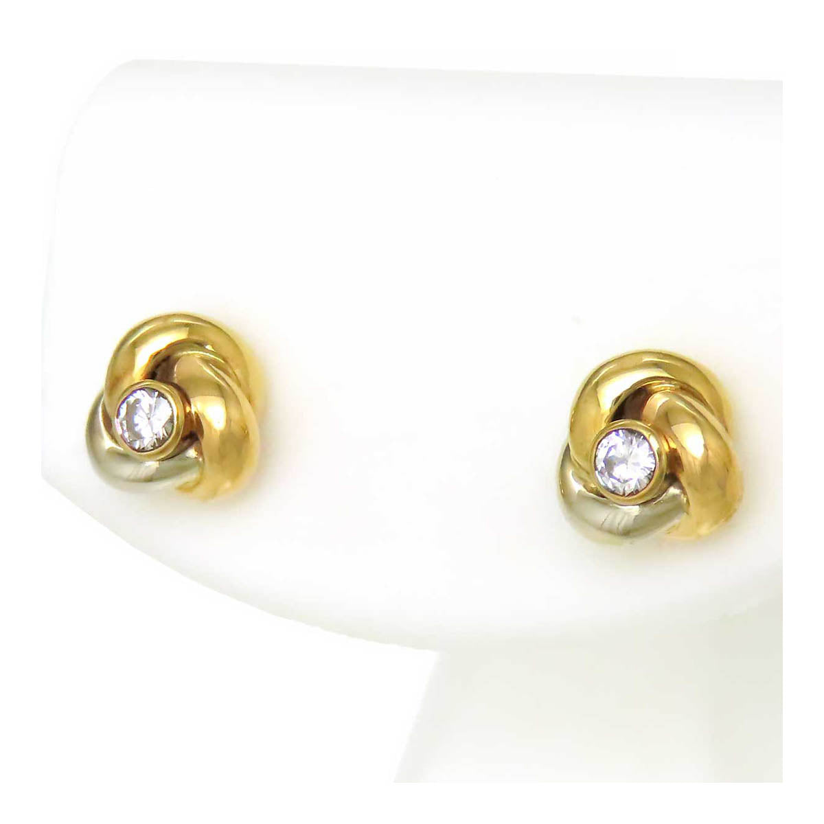 Cartier Trinity Diamond Earrings 750 Gold