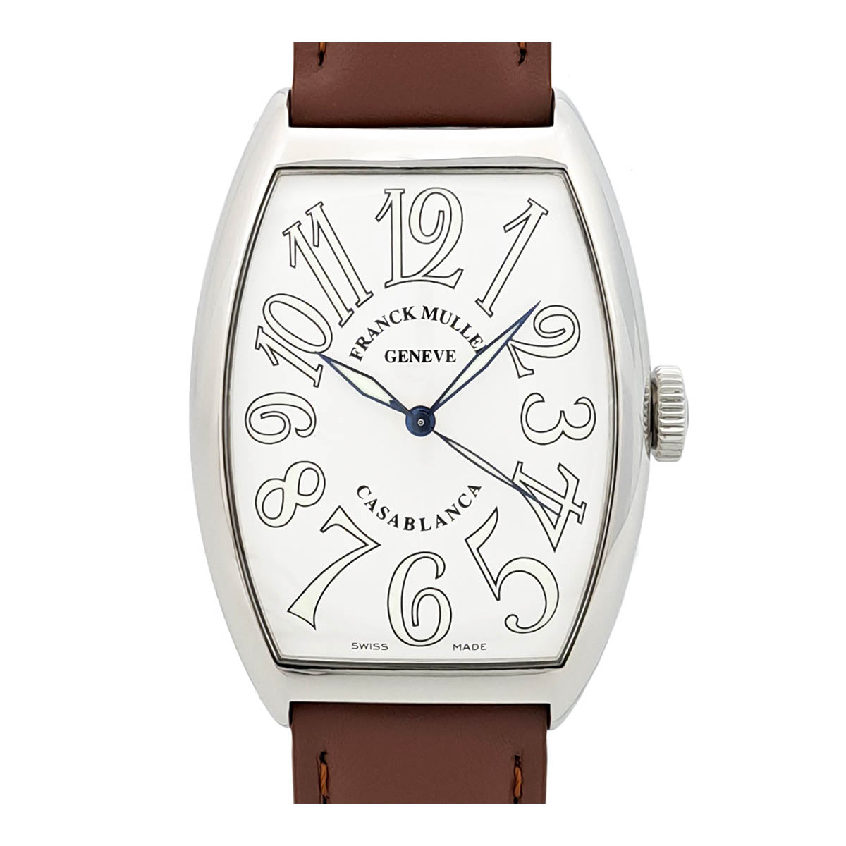 Franck Muller Stainless Steel Leather Watch 6850MC