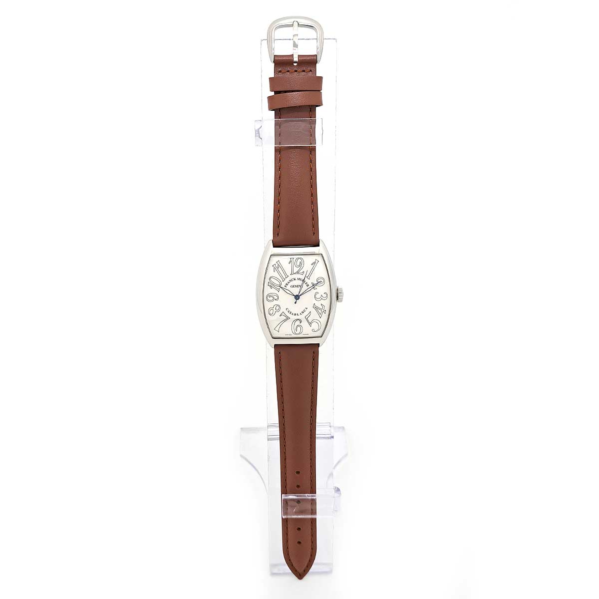 Franck Muller Stainless Steel Leather Watch 6850MC