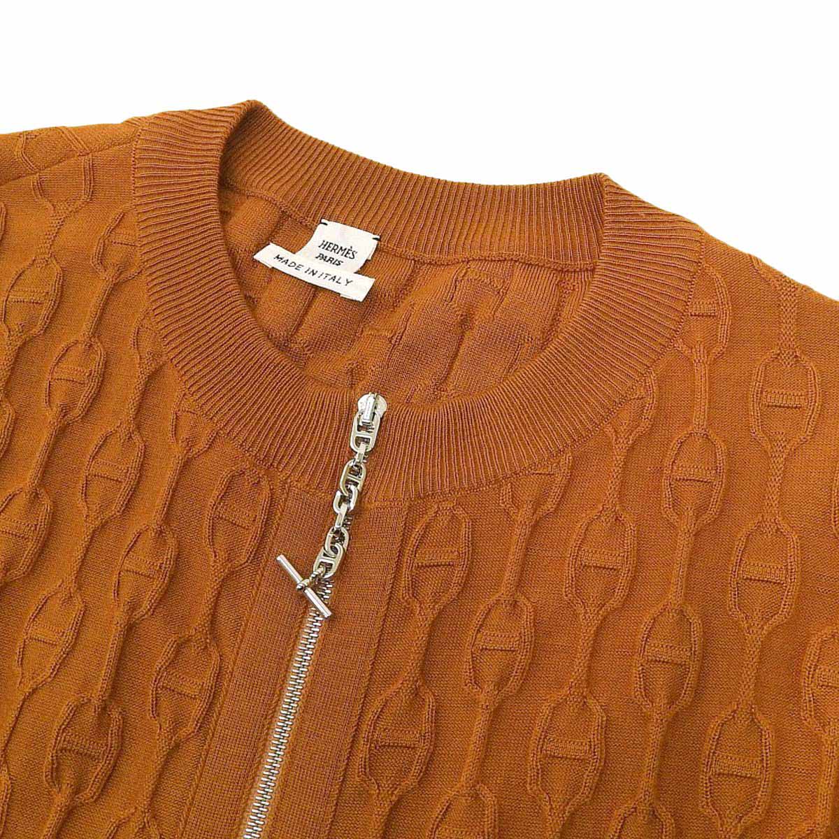 Hermes Silk Cashmere Knit Blouson