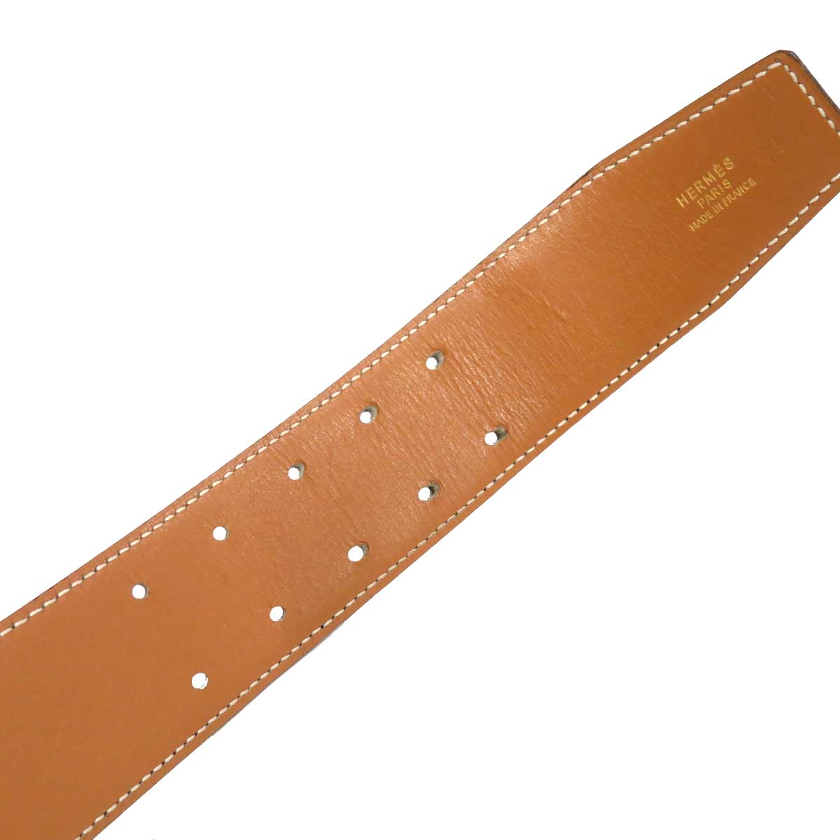 Hermes Metal Leather Reversible Belt