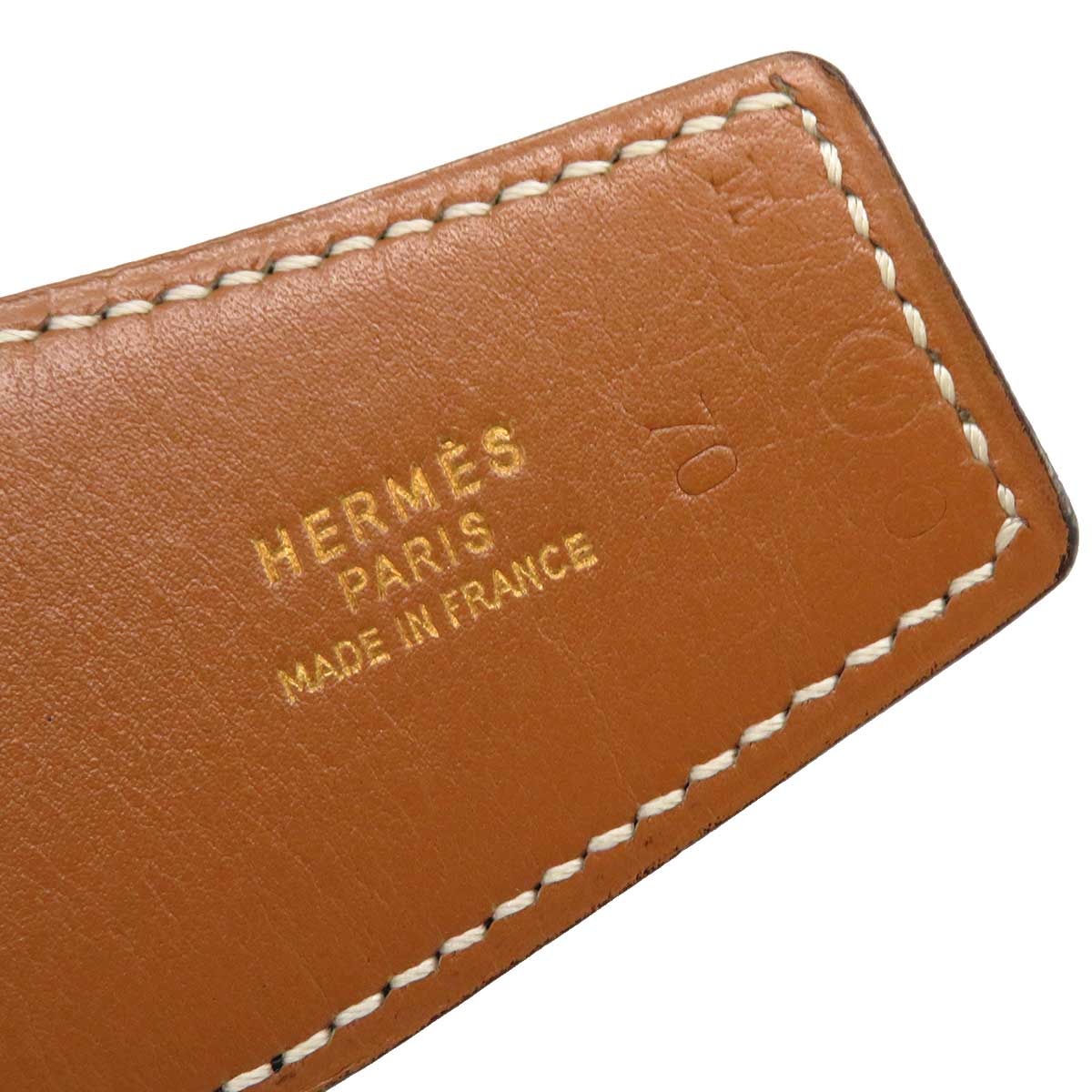 Hermes Metal Leather Reversible Belt