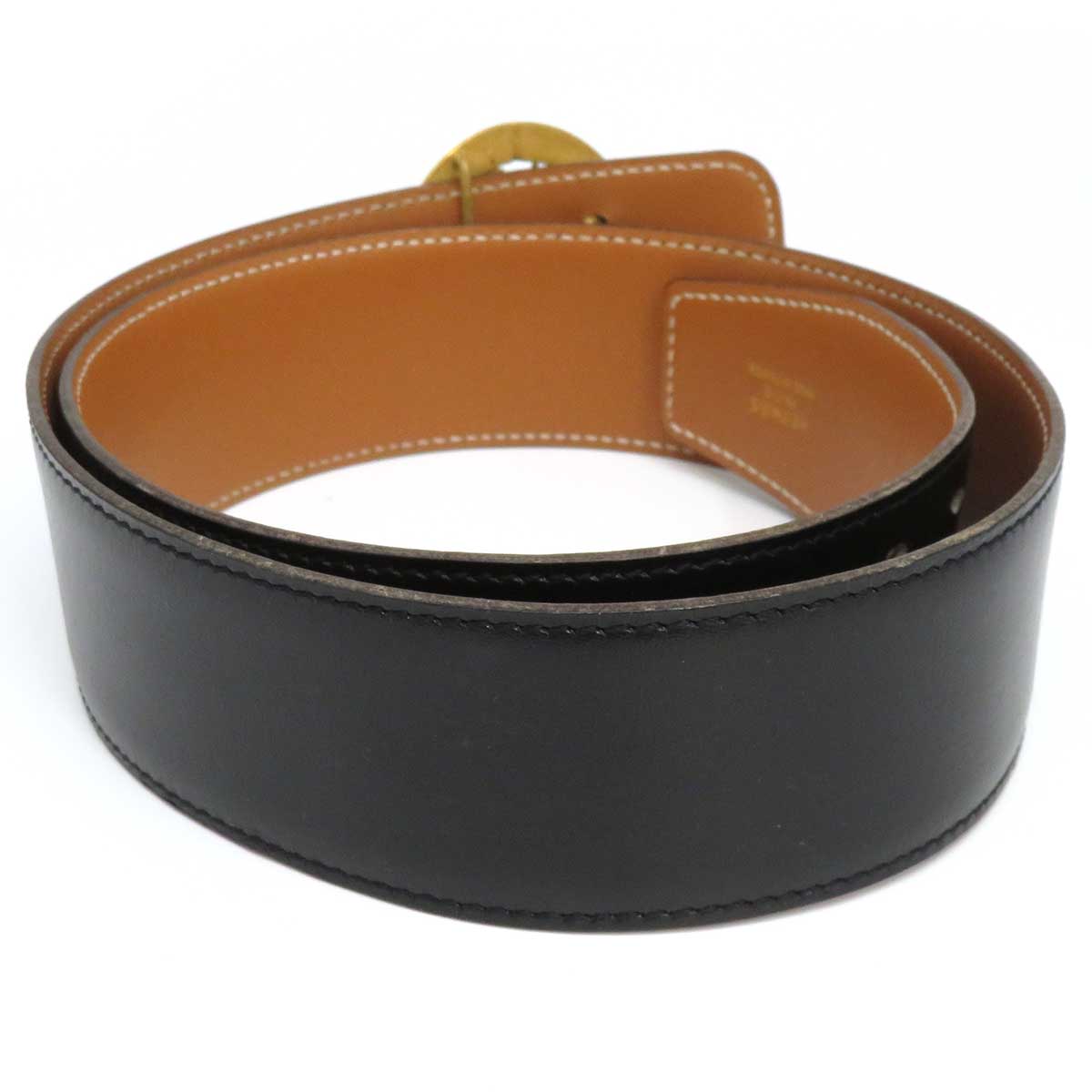 Hermes Metal Leather Reversible Belt