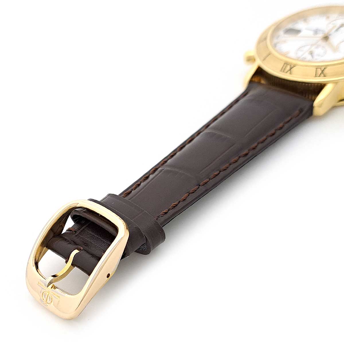 Baume & Mercier Yellow Gold Leather Automatic Watch 86104