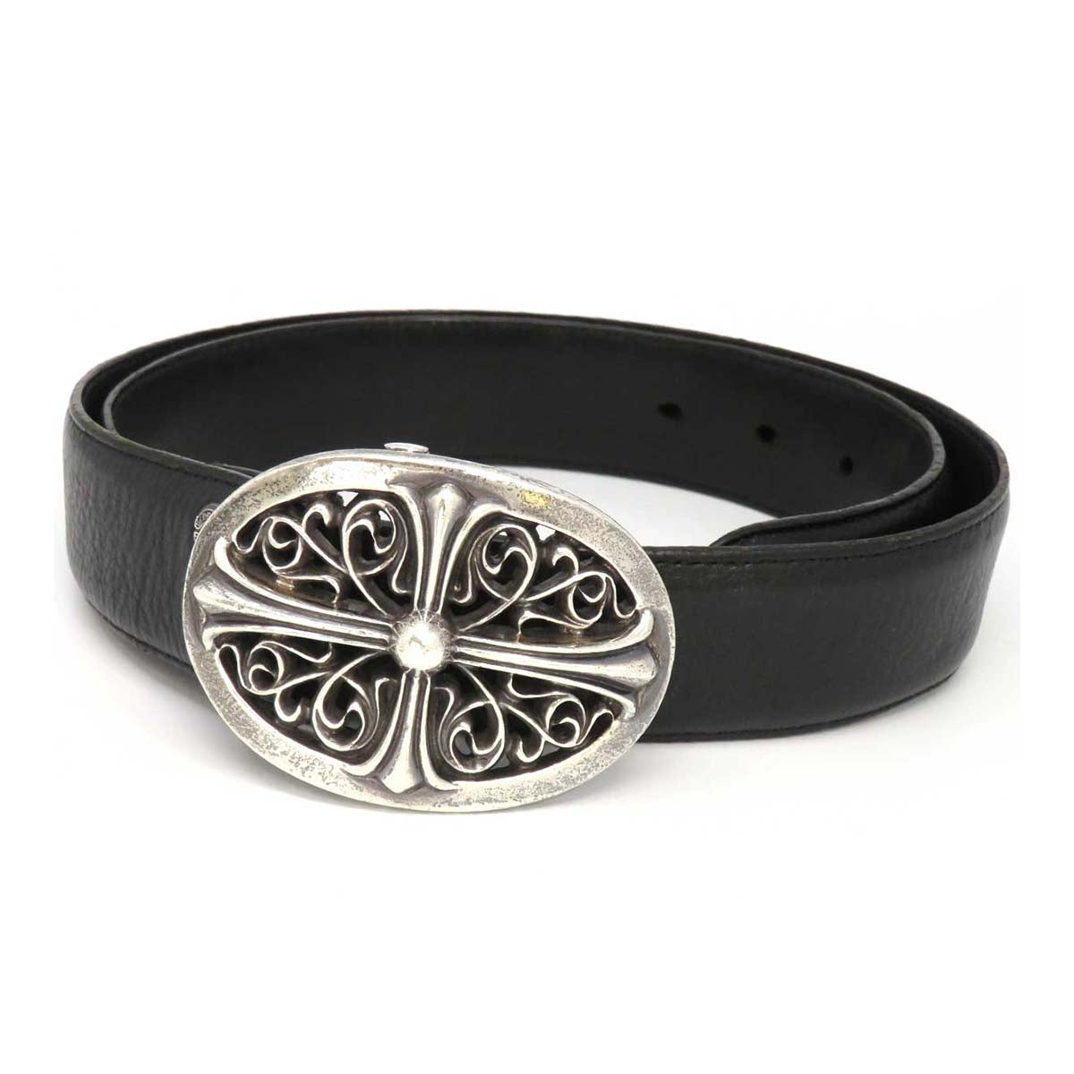 Chrome Hearts Stirling Leather Belt Black