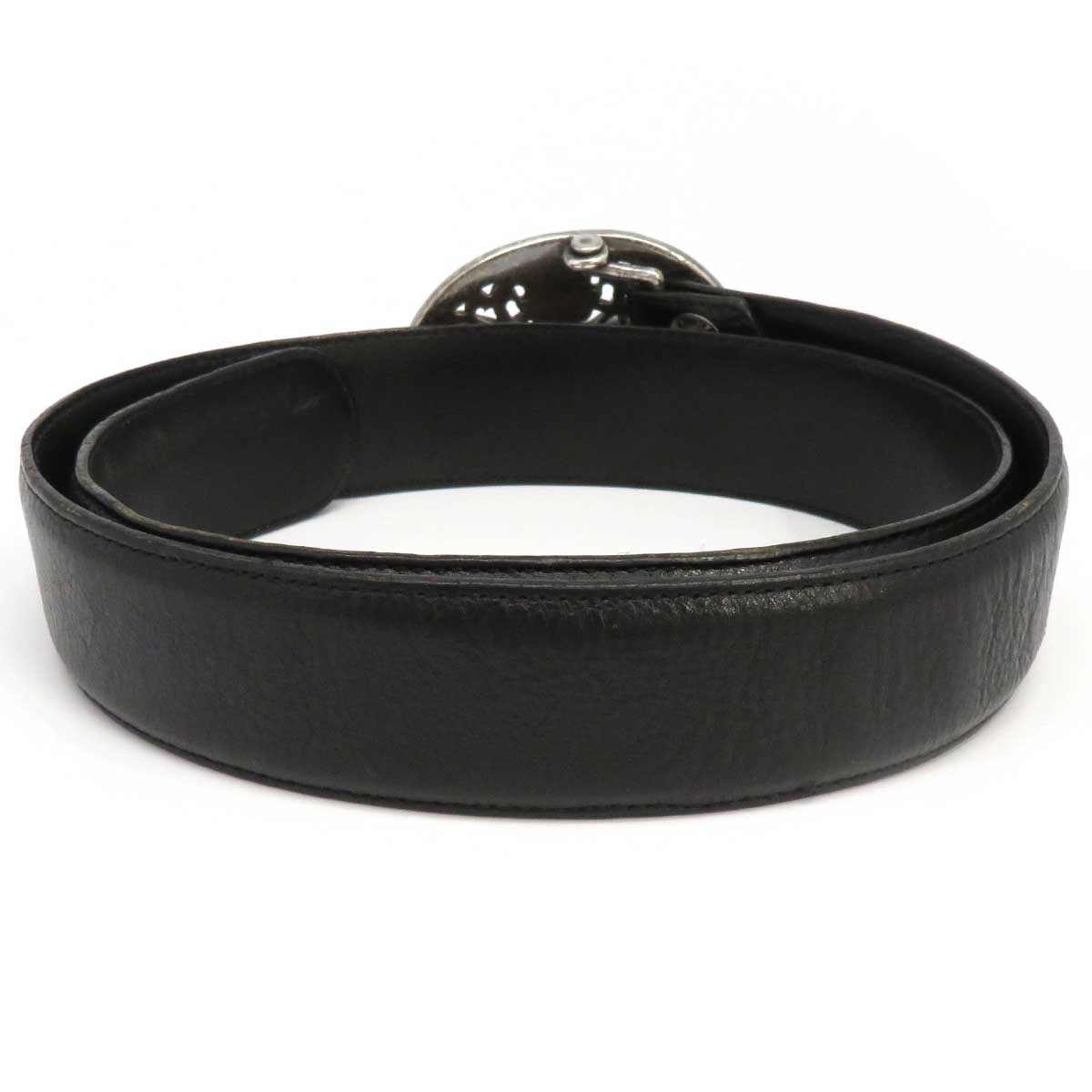 Chrome Hearts Stirling Leather Belt Black