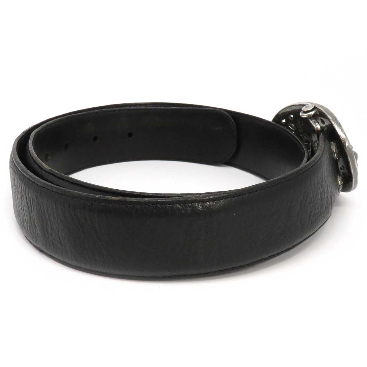 Chrome Hearts Stirling Leather Belt Black