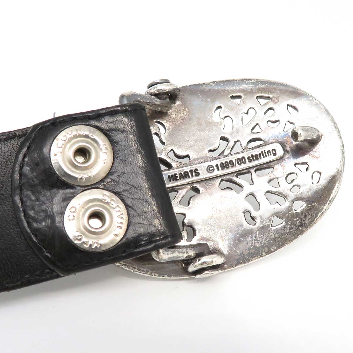 Chrome Hearts Stirling Leather Belt Black