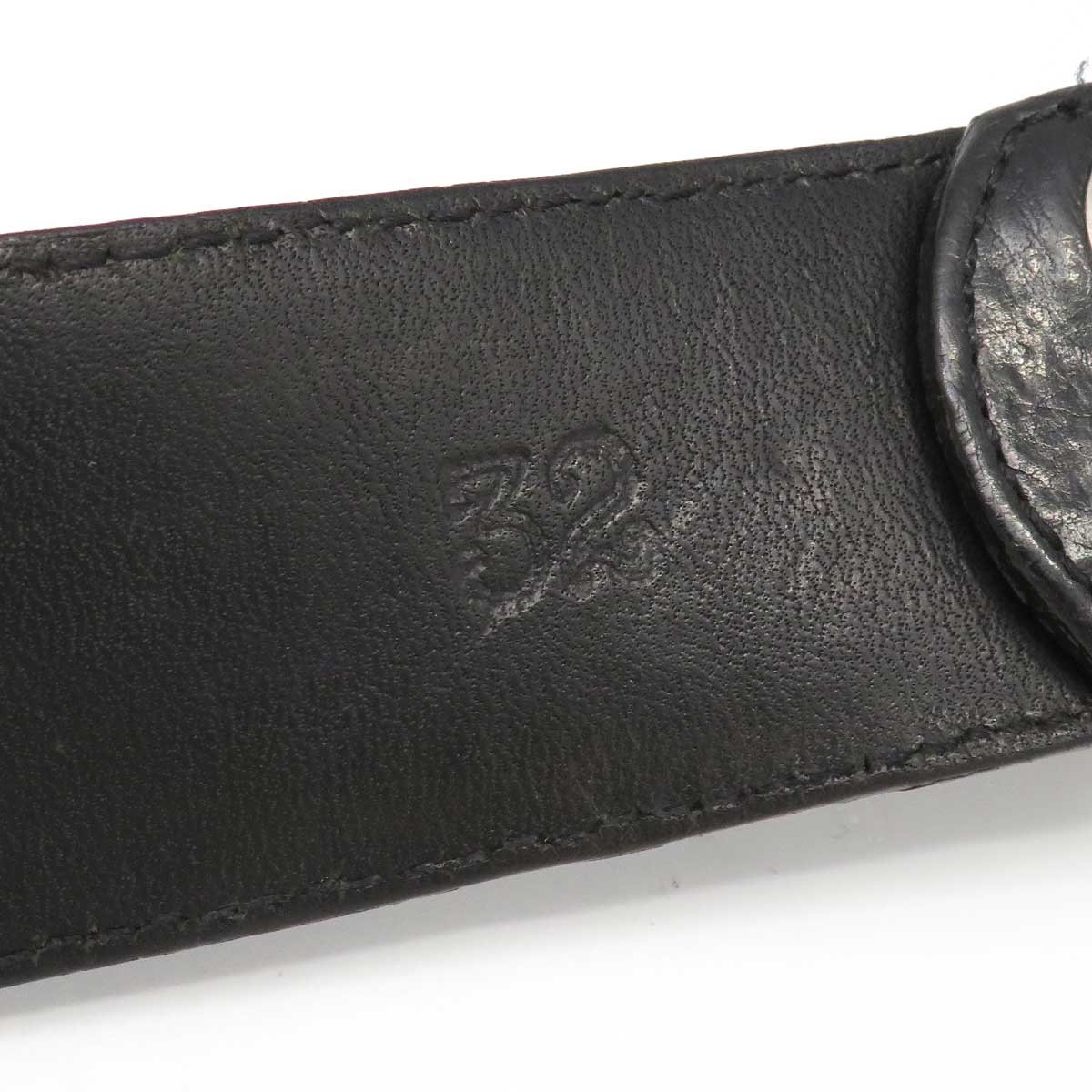 Chrome Hearts Stirling Leather Belt Black