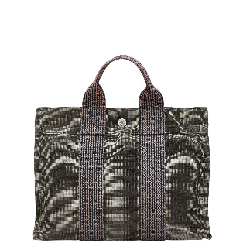 Hermes Herline Canvas Tote Bag