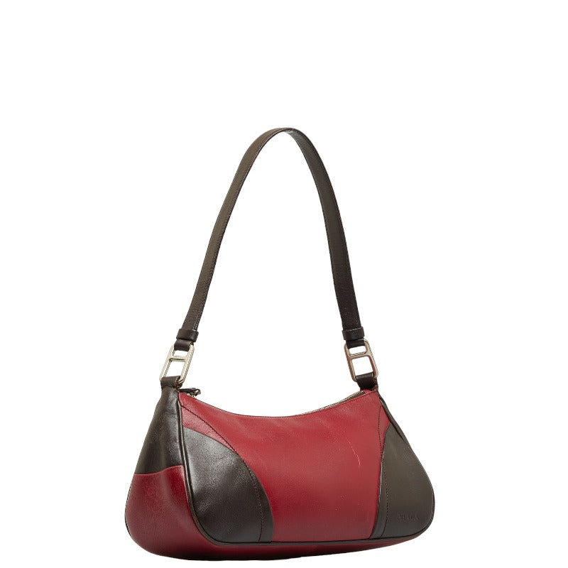 Prada Leather Logo One Shoulder Bag