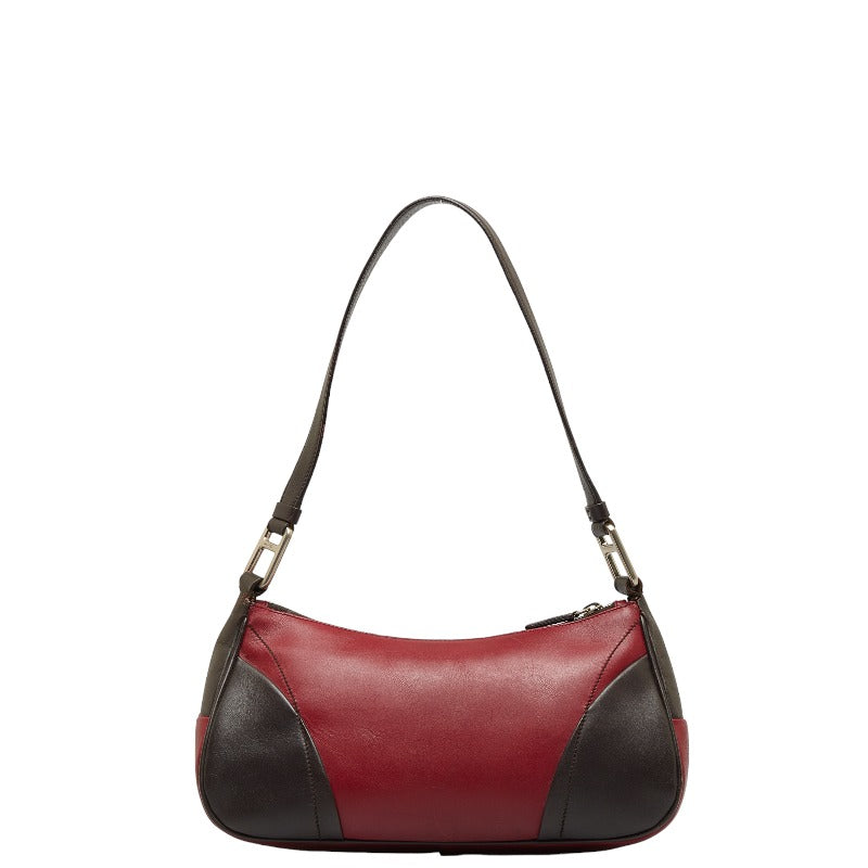 Prada Leather Logo One Shoulder Bag