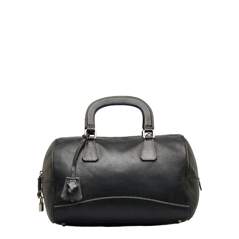 Leather Mini Boston Bag B11074