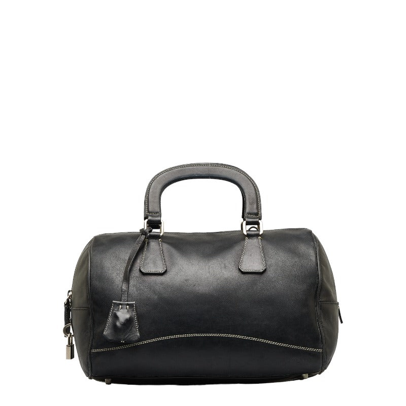 Prada Leather Mini Boston Bag B11074