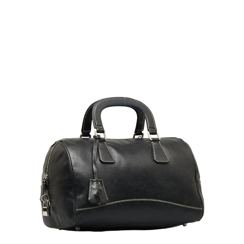 Prada Leather Mini Boston Bag B11074