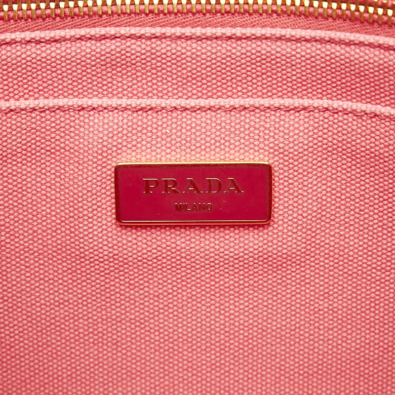 Prada Canapa SS Canvas Handbag 2WAY Pink