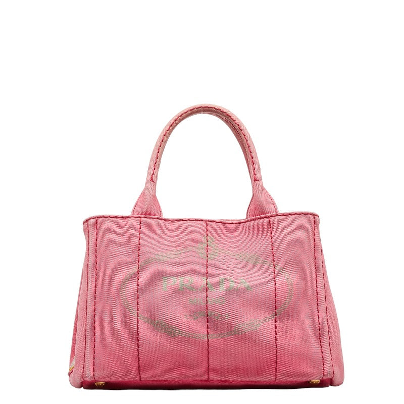 Prada Canapa SS Canvas Handbag 2WAY Pink