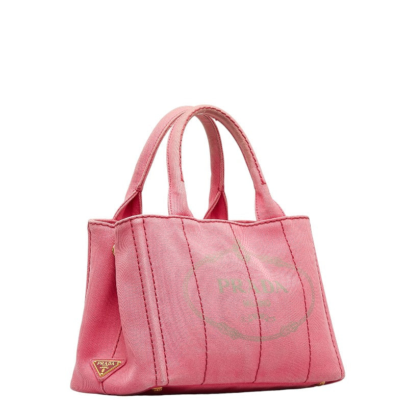 Prada Canapa SS Canvas Handbag 2WAY Pink