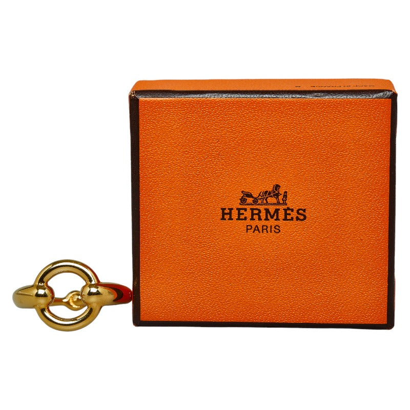 Hermes Gold Plated Scarf Ring in Great Condition