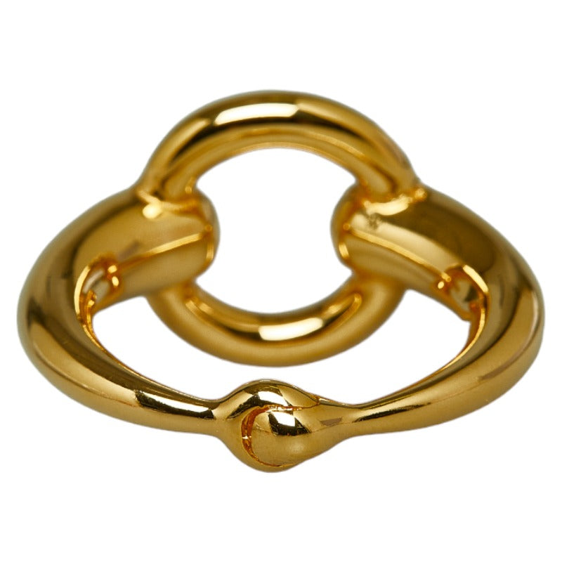 Hermes Gold Plated Scarf Ring in Great Condition