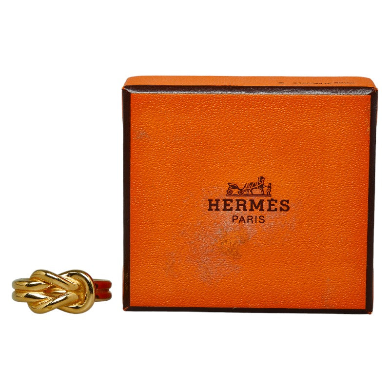 Hermes Atame Scarf Ring Gold Plated in Great Condition