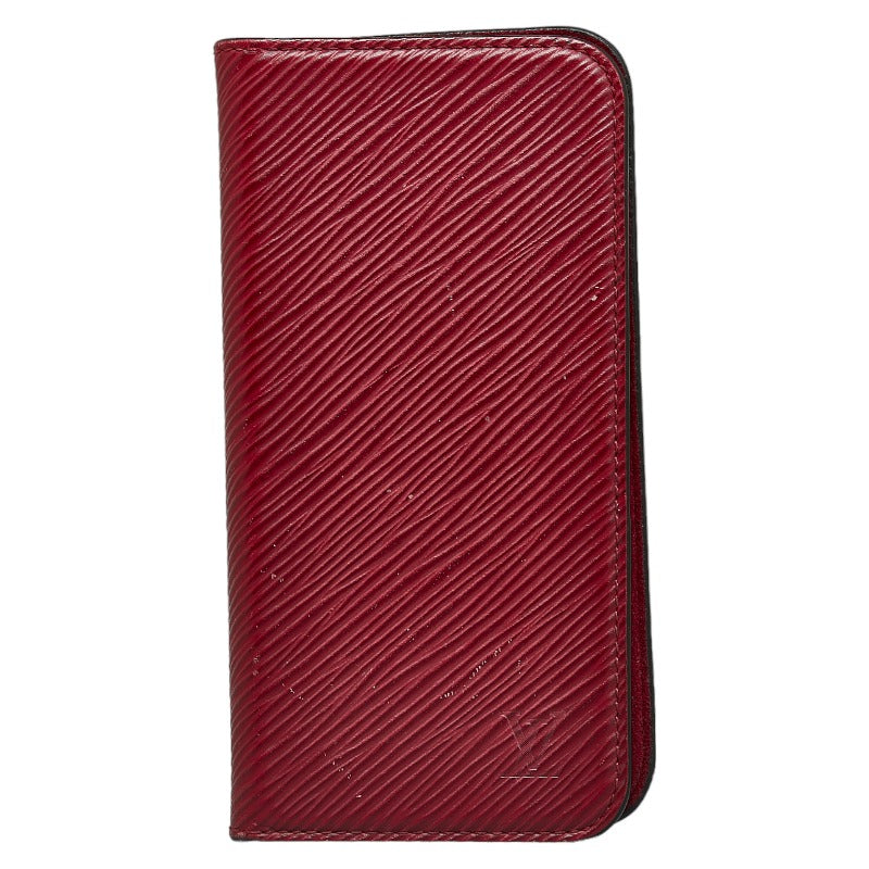 Louis Vuitton Leather Folio iPhone Case M64468 in Very Good Condition